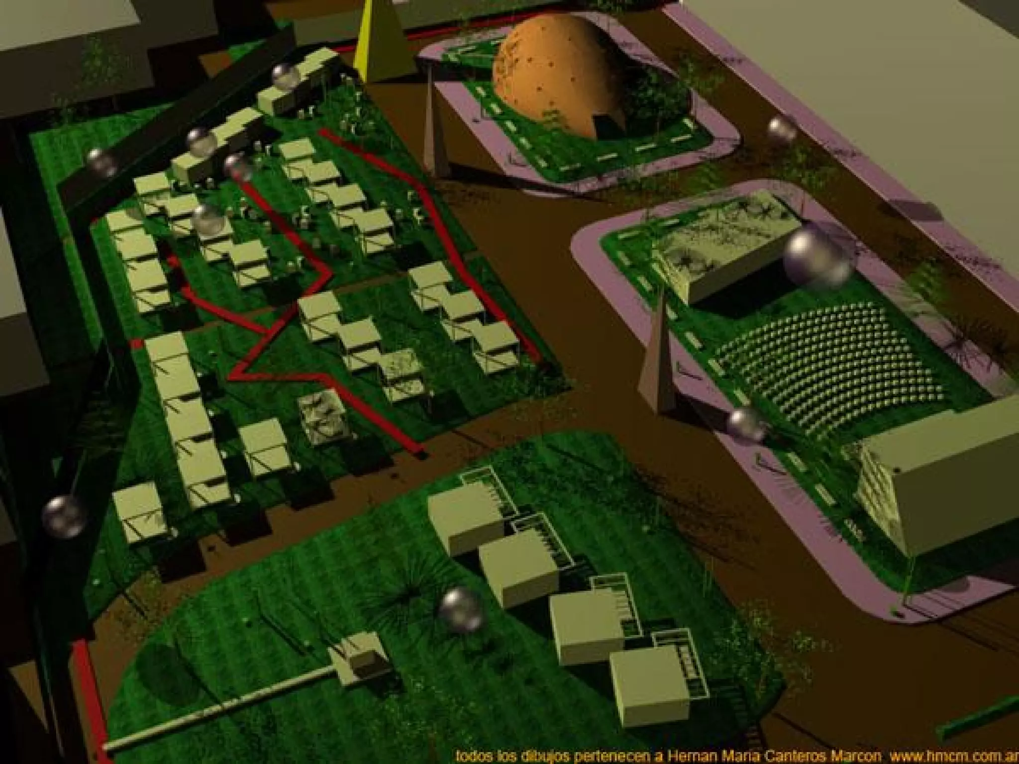 HMCM ARQUITECTURA - DIBUJOS ESPACIALES