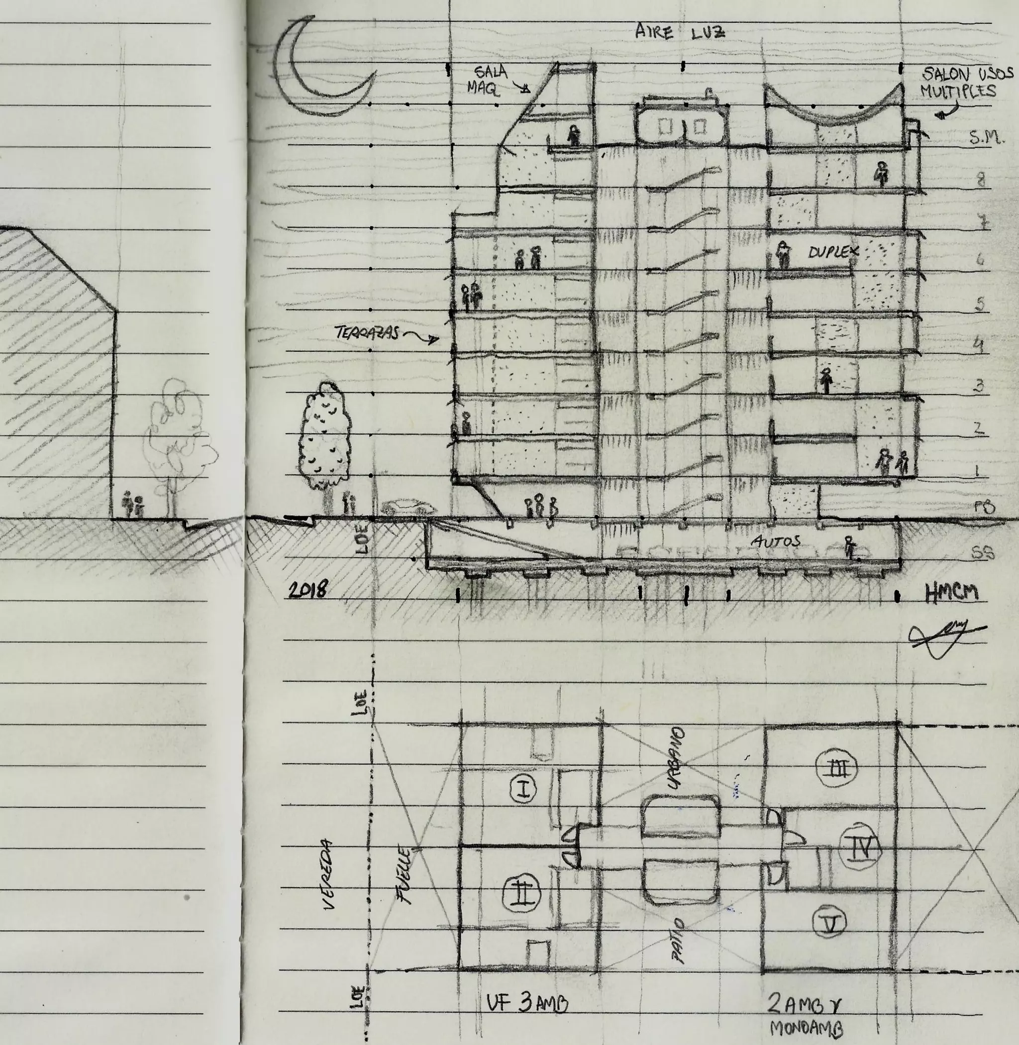 HMCM ARQUITECTURA - DIBUJOS ESPACIALES