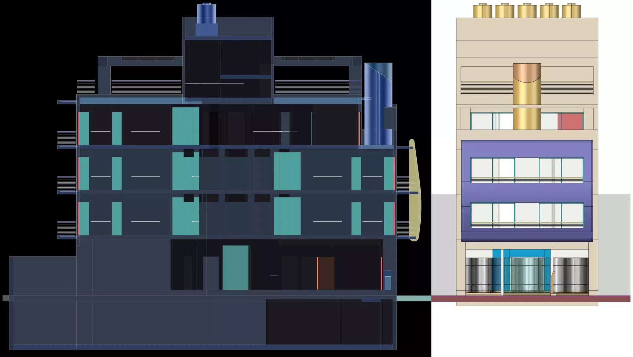 HMCM ARQUITECTURA - DIBUJOS ESPACIALES