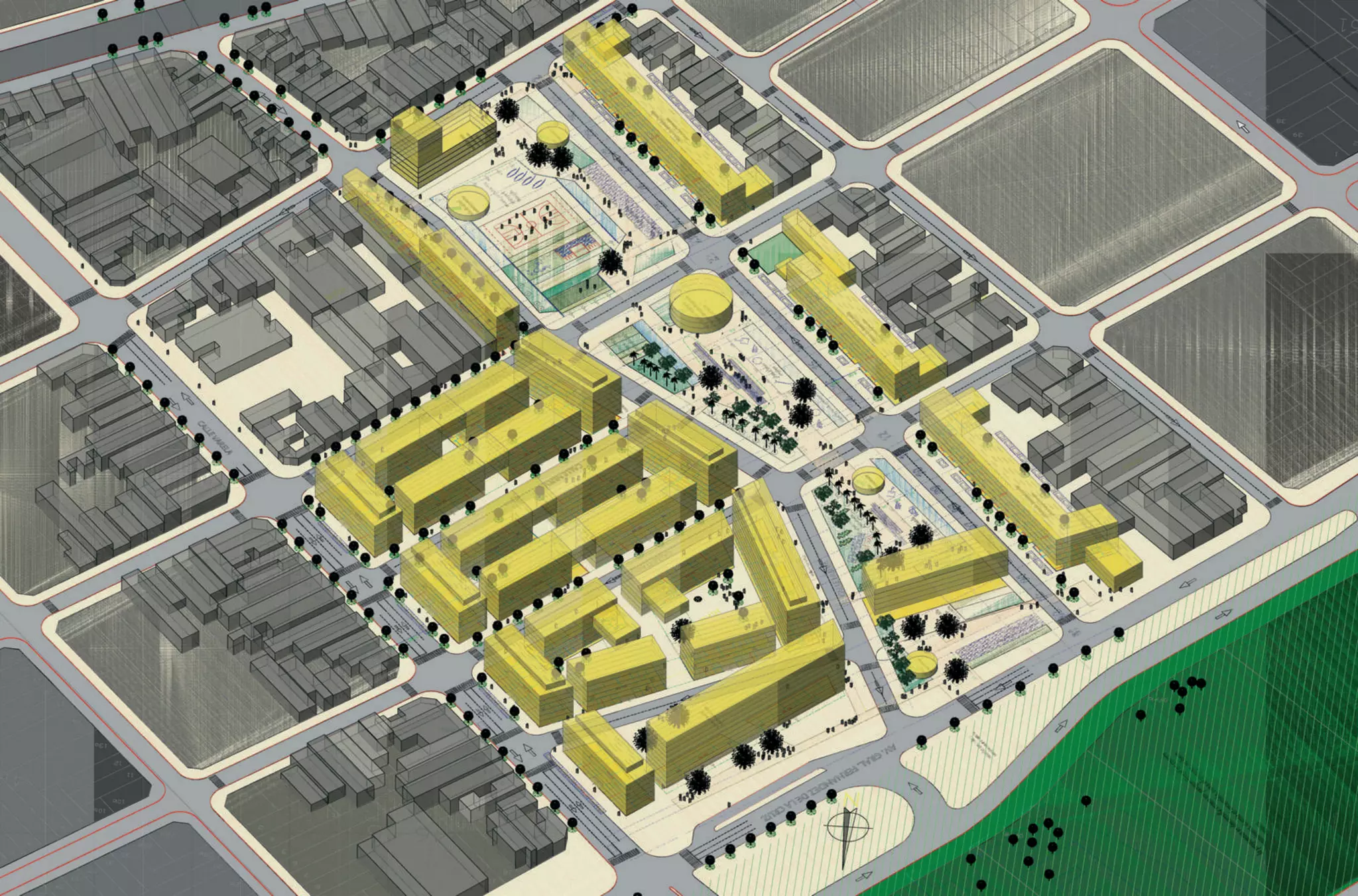 HMCM ARQUITECTURA - DIBUJOS ESPACIALES