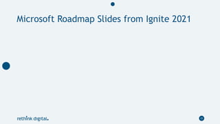 Microsoft Roadmap Slides from Ignite 2021
23
 