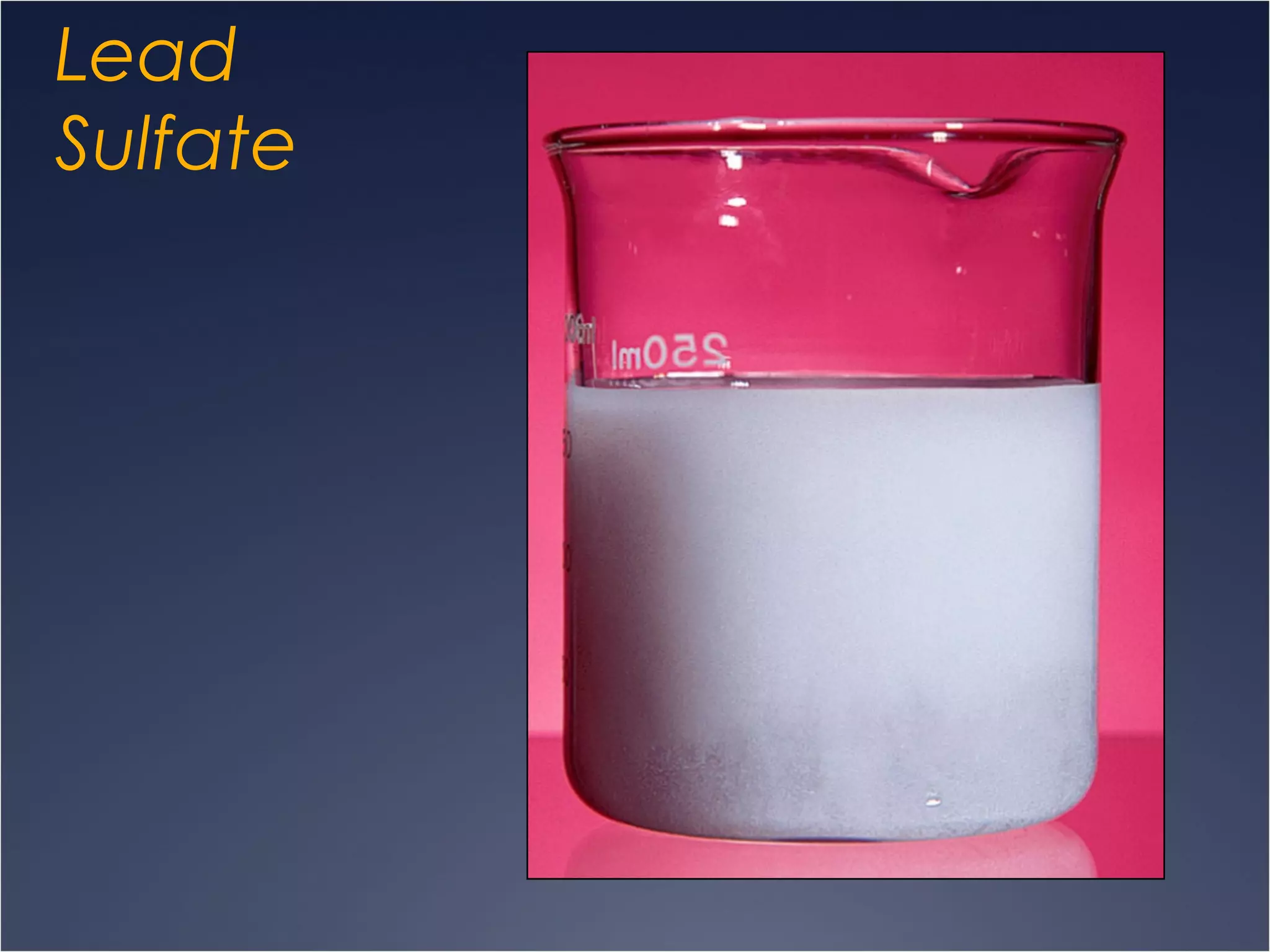 Lead
Sulfate
 