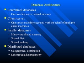 Comprehensive Overview of Advanced Database Systems and Management | PPTX