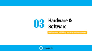 Hardware &
Software03 Performance, reliability, security and management
 