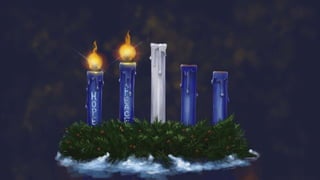 A Virtual Advent Wreath with Candles