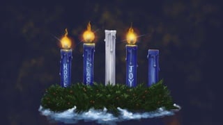 A Virtual Advent Wreath with Candles