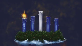 A Virtual Advent Wreath with Candles