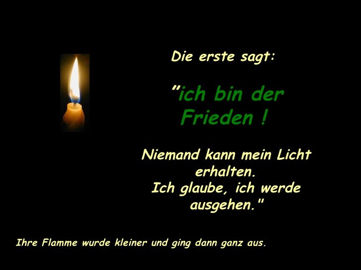 Die Vier Kerzen Geschichte Zum Ausdrucken Die vier Kerzen