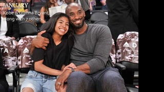 JANUARY
Kobe & Gianna Bryant,
along with 7 others…
 