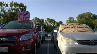 MARCH
Schools shutdown
 