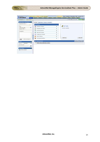 AdventNet ManageEngine ServiceDesk Plus :: Admin Guide




  AdventNet, Inc.                                  31
 