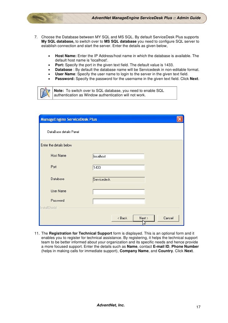 Advent Net Manage Engine Service Desk Plus Help Admin Guide