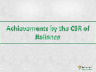 Advent of csr projects in india