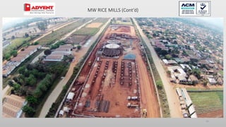 41
MW RICE MILLS (Cont’d)
 