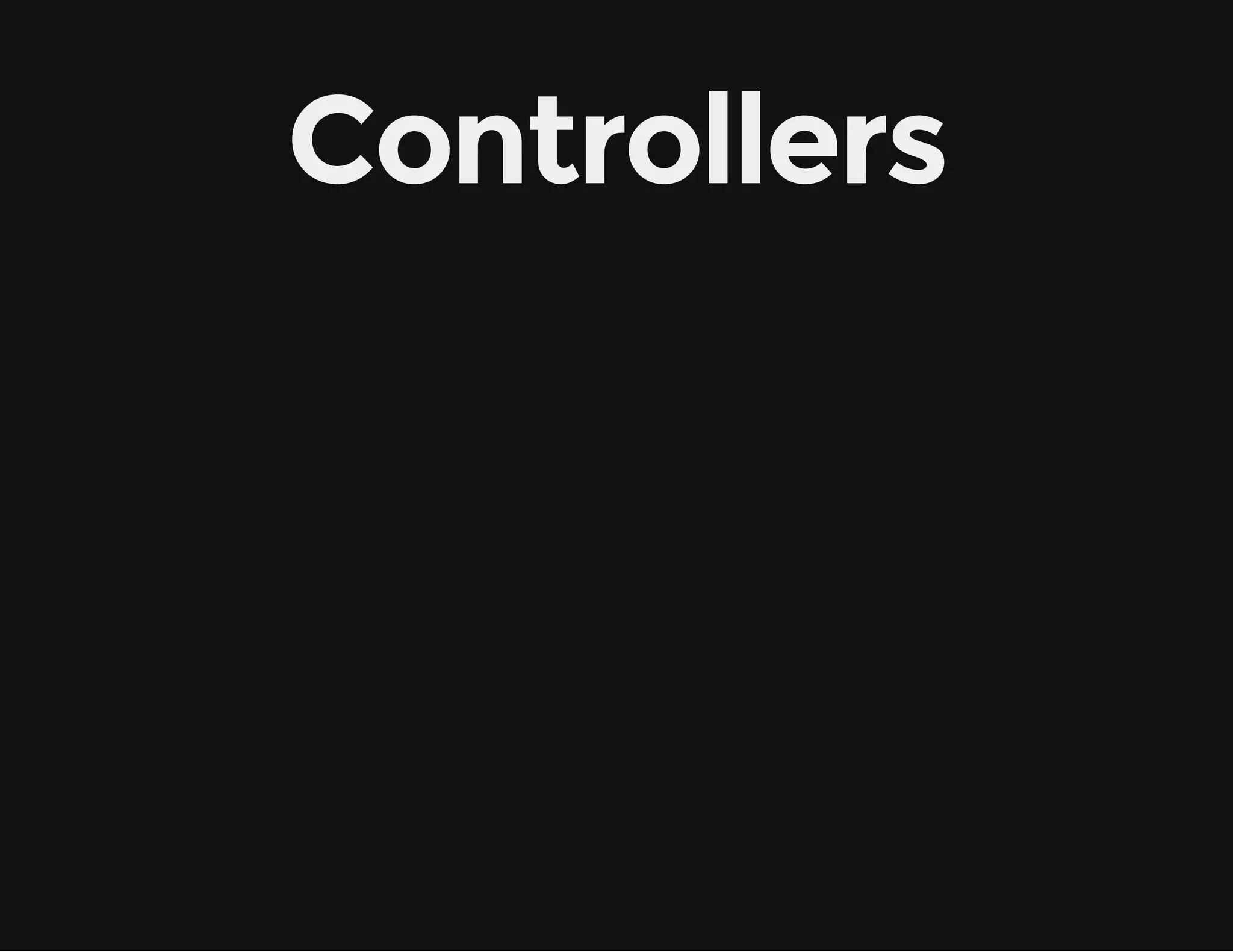 Controllers 
