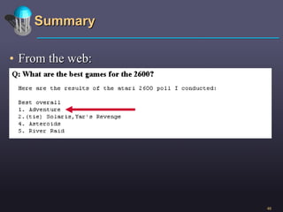 Summary From the web:  