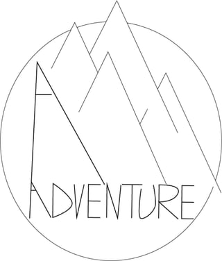 White: Adventure Sticker