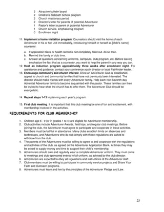 Adventurer club manual | PDF