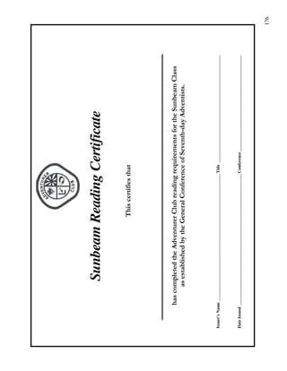 176
SunbeamReadingCertificate
'
'',0''
''%'0?'
Issuer'sName__________________________________________________________Title_________________________________________________
DateIssued____________________________________________________________Conference____________________________________________
 