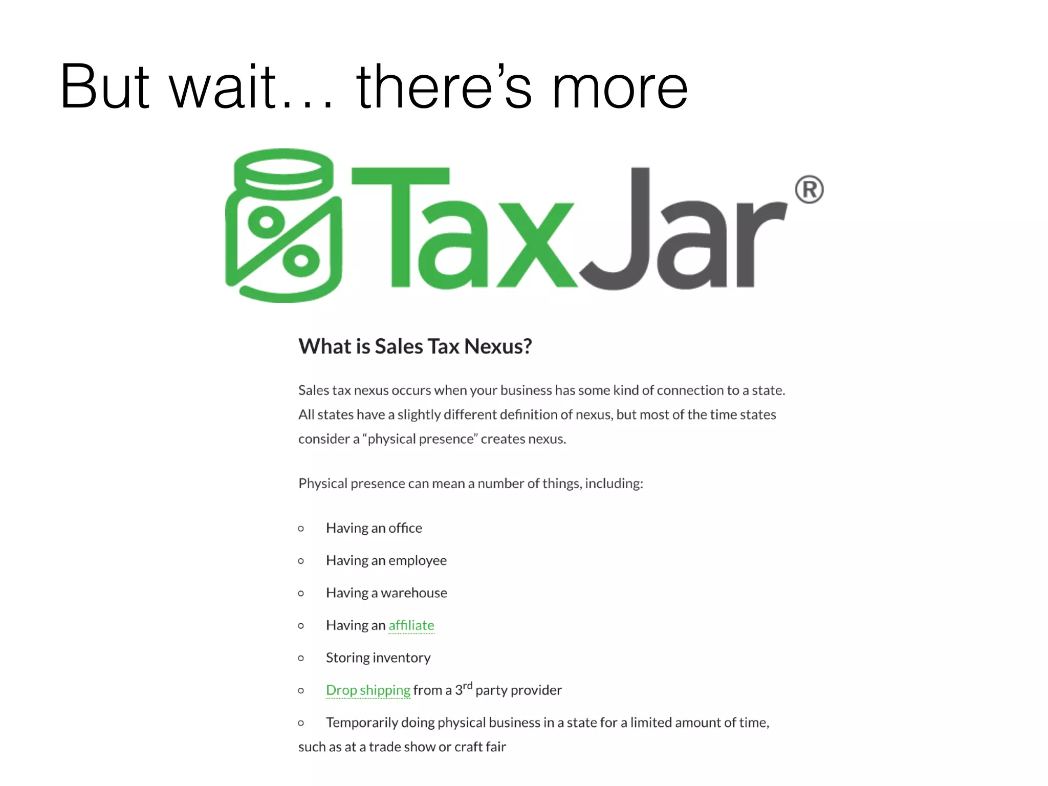 But wait… there’s more
 