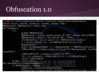 Obfuscation 1.0 
 
