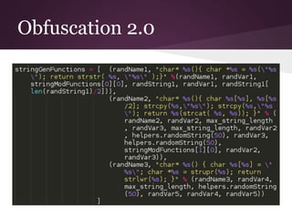 Obfuscation 2.0 
 