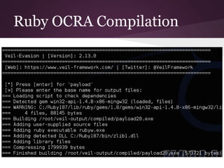 Ruby OCRA Compilation 
 