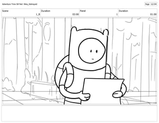 Adventure Time Storyboard Test | PDF
