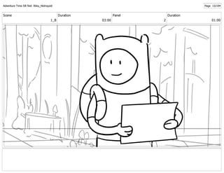 Adventure Time Storyboard Test | PDF