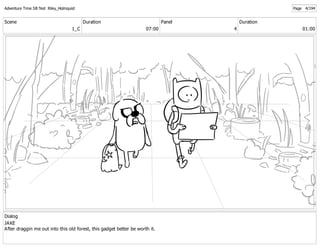 Adventure Time Storyboard Test | PDF