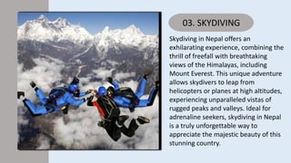 Everything you need to know about adventure tourism in Nepal | PPTX