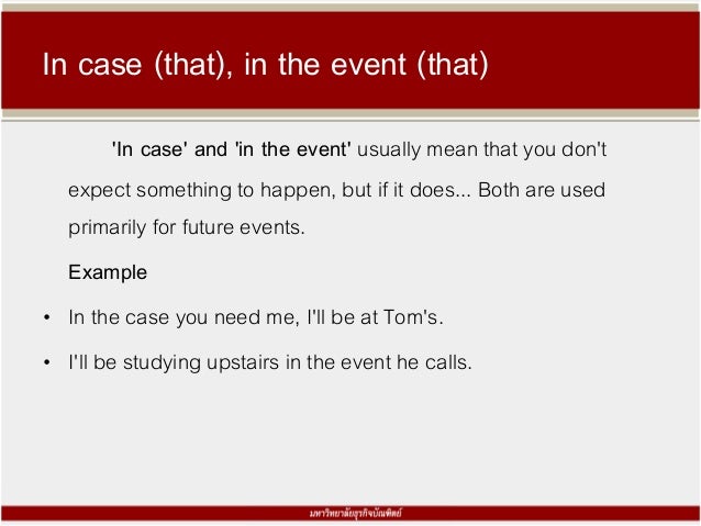 Adverb Clauses Condition