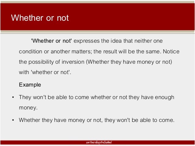 Adverb Clauses Condition