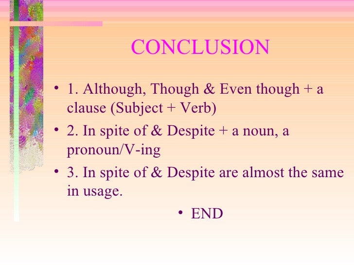 Adverb clause of concession