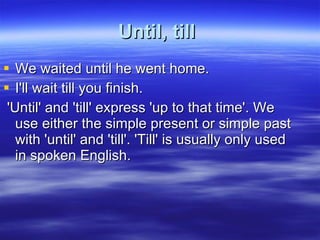 Adverb clauses with time expressions | PPT