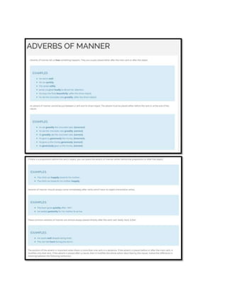 Adverb of manner