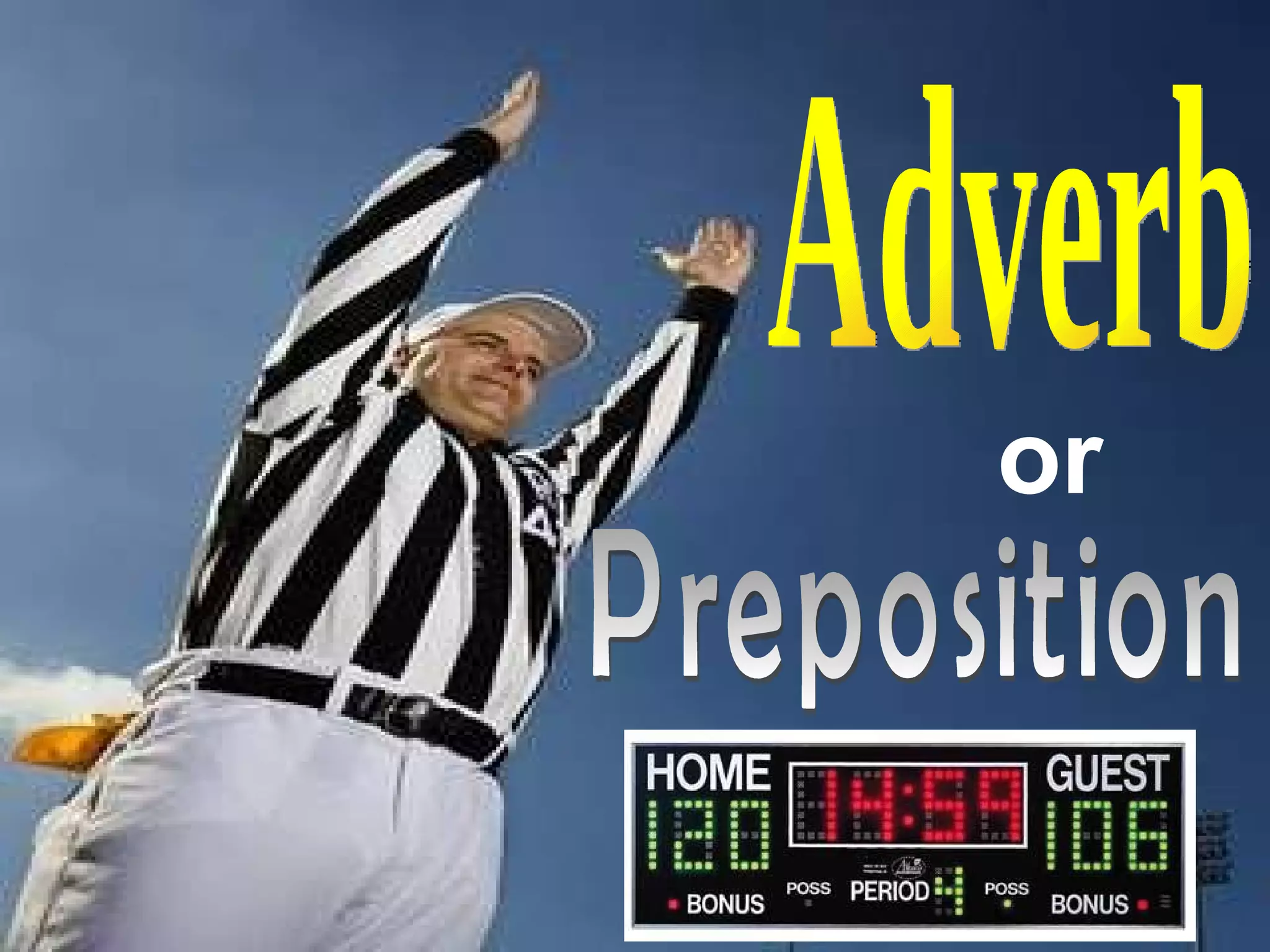 Adverb or Preposition