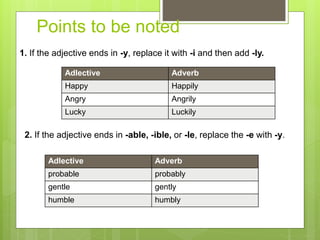 Adverbs | PPTX