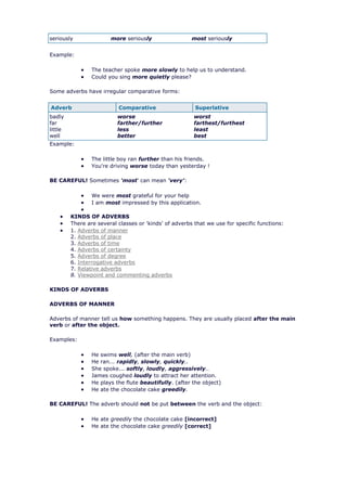 Adverbs Notes.pdf Adverbs | DOCX