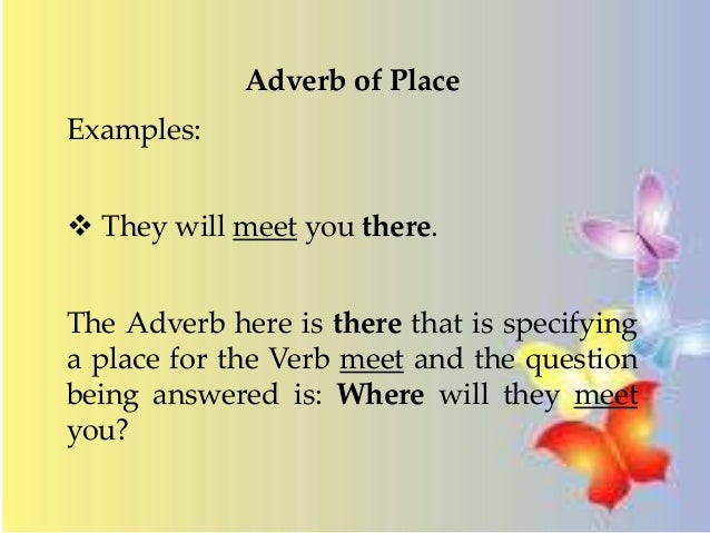 Examples Of Adverbial Clause Of Place