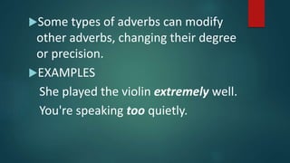 Adverbs | PPTX
