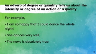 ADVERBS-CLASS 7 types and whatnot perf p | PDF
