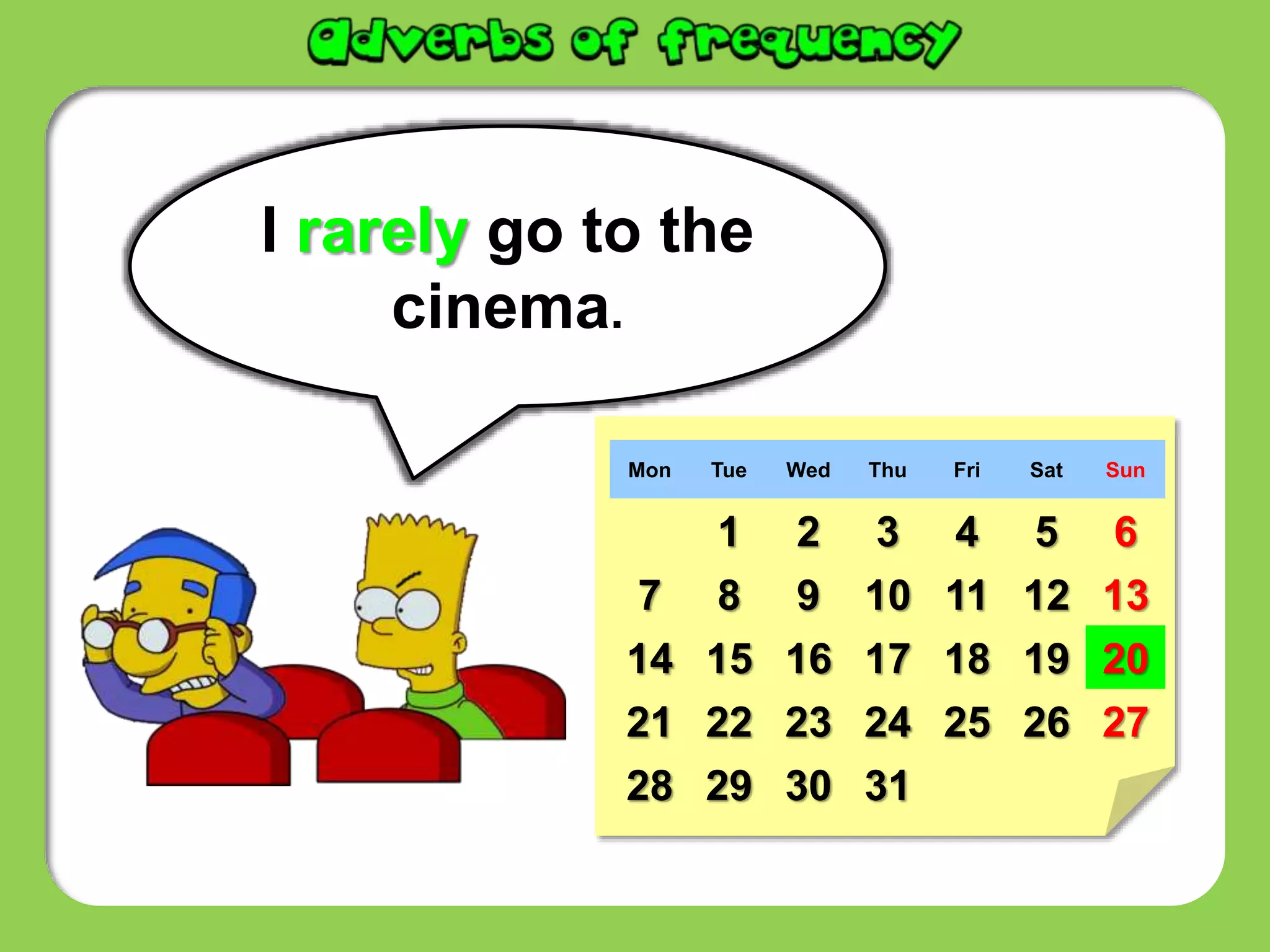 Adverbs of frequency | PPT | Free Download