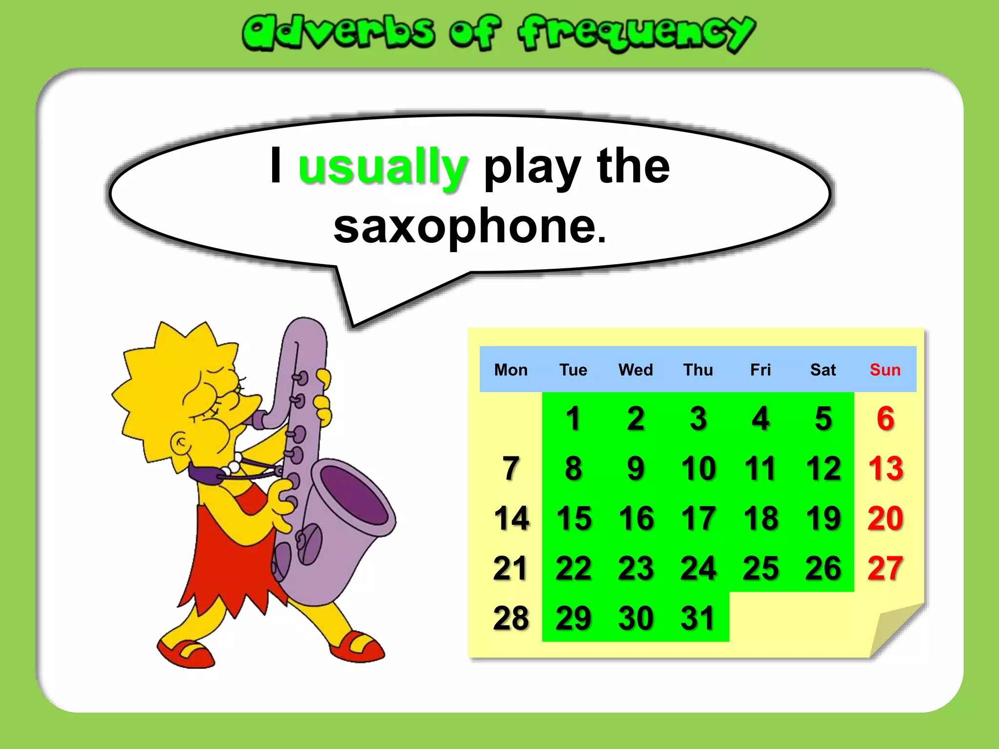 Adverbs of frequency | PPT