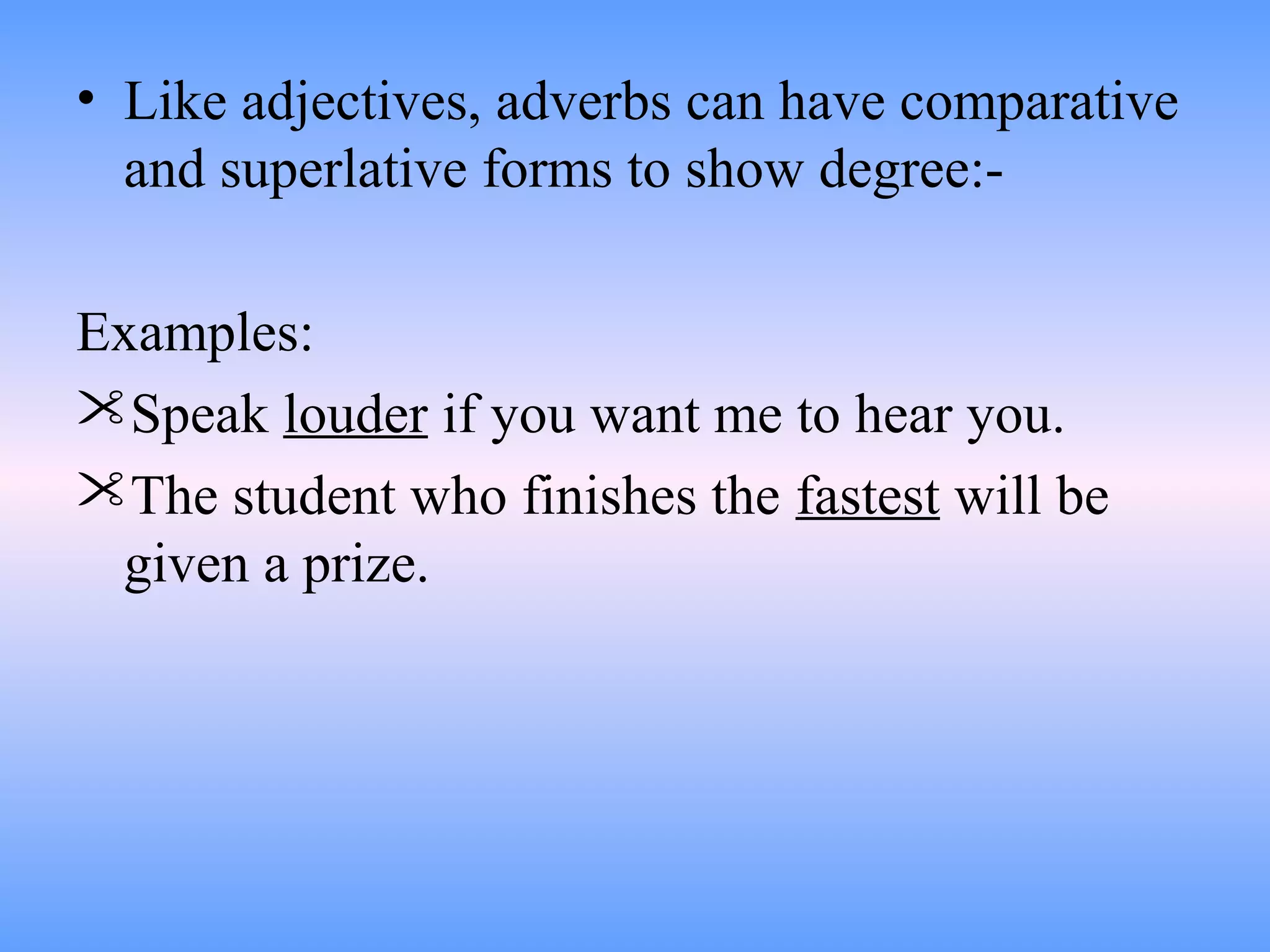 Adverbs modifying determiners | PPT