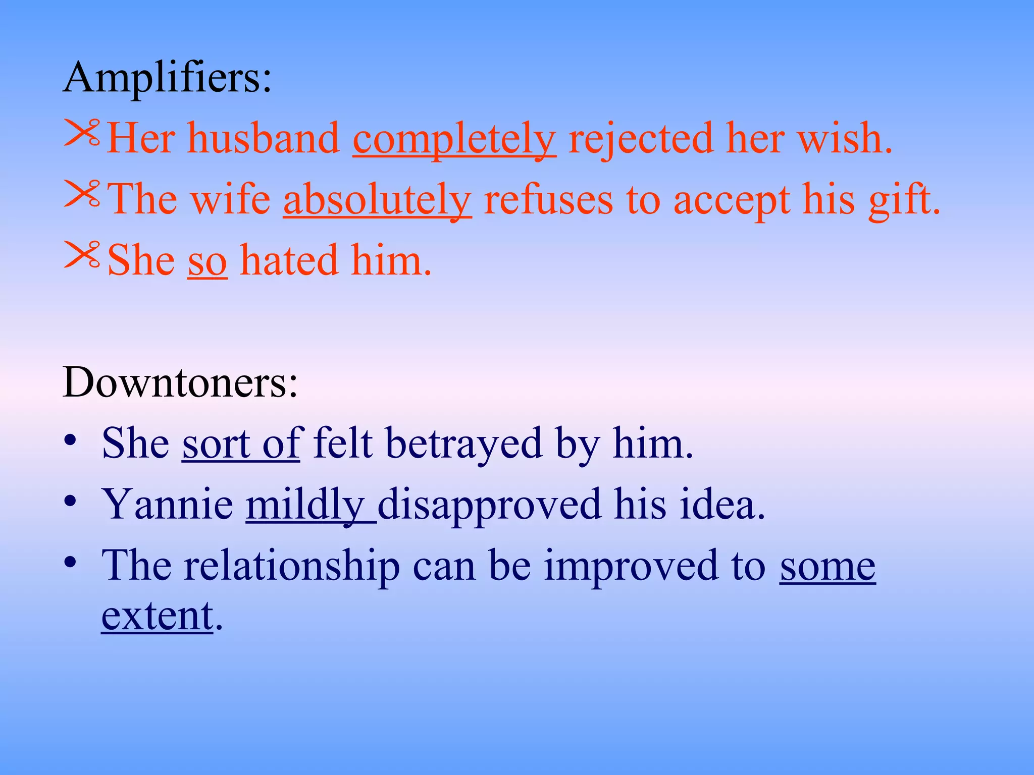 Adverbs modifying determiners | PPT