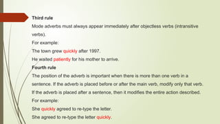Object Less Acting Comprehensive Guide to Adverbs of Manner and Modifiers in English ...