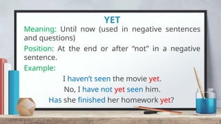 Mastering Adverbs with Perfect Tenses: Usage and Examples | PPTX