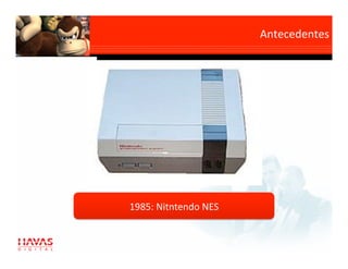 Antecedentes
                                   




1985: Nitntendo NES 
 
