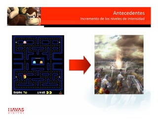 Antecedentes       
                                       
Incremento de los niveles de intensidad
 
